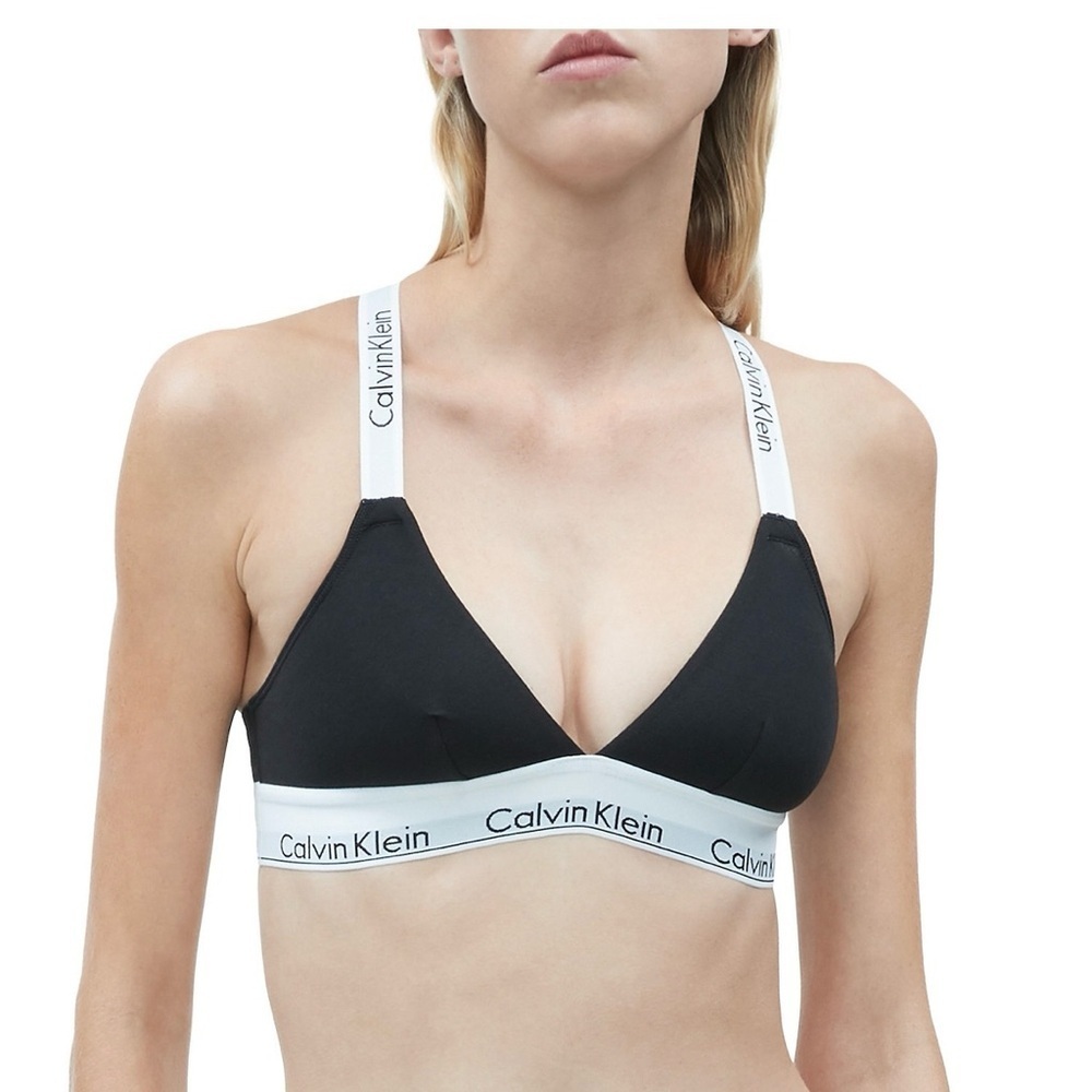 Calvin Klein Modern Cotton Unlined Triangle Bralette QF5980 size small
